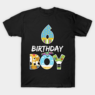 Toy Funny 6th Birthday Story B-day Gift For Boys Kids T-Shirt